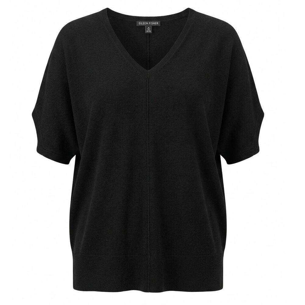 Eileen Fisher Womens PS Merino Wool Minimalist Quiet Luxury Lagenlook Sweater